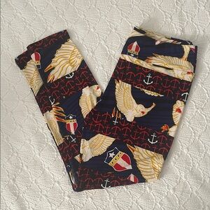 LULAROE TC Anchors & Eagles Leggings